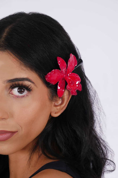Real Cattleya Orchid Hairclip