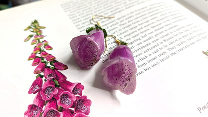 Real Foxglove Earrings