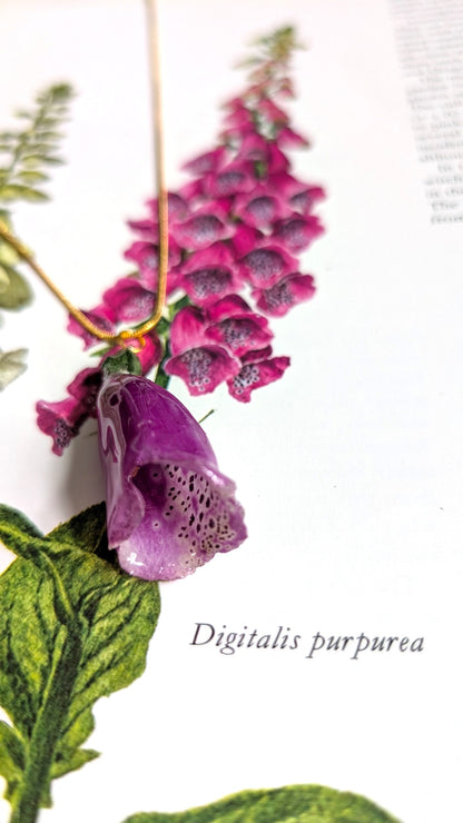 Real Foxglove Pendant