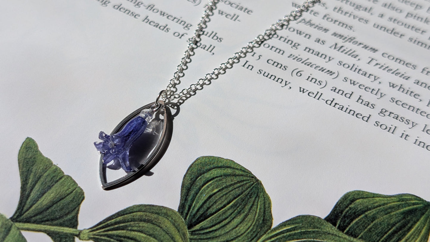 Real Bluebell Necklace